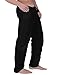 Cottonique Men's Drawstring Lounge Pants (L/XL) Black