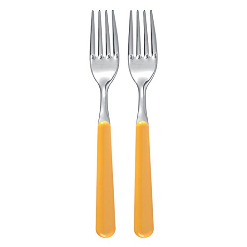Excèlsa "Trendy" Pack Of 2 Yellow Table Forks