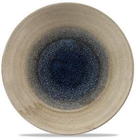Churchill Stonecast Handmade Deep Coupe Plate Diameter 25.5 cm, Choice of Colour Bayou
