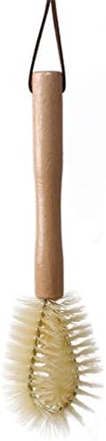 JOMSK Long Handle Cup Brush Wood Straight Nylon Bottle Clean Brushes Wood Handle Hook