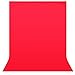 Neewer 6 x 9 ft/1.8 x 2.8M Photo Studio 100% Pure Muslin Collapsible Backdrop Background for Photography, Video and Television (Background Only)-Red primary