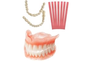 OTOOX Do It Yourself Denture Fake Teeth Top and Bottom Temporary Teeth, Easy and Convenient, Common to all situations