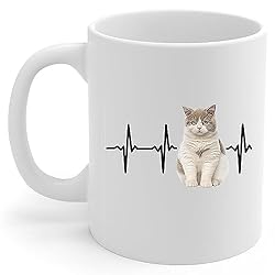 White Fawn British Shorthair Cat Heartbeat Lifeline