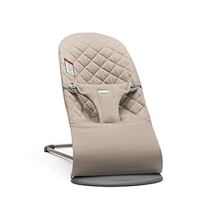 BabyBjörn Bouncer Bliss, Sand Gray, Cotton (006017US)