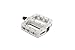 GT PC Logo BMX Pedals, White