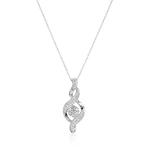 10k Diamond Pendant Necklace, 18"