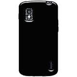 Amzer AMZ95473 Soft Gel TPU Skin Case Cover for LG Nexus 4 E960, Google Nexus 4 E960 - 1 Pack - Retail Packaging - Black