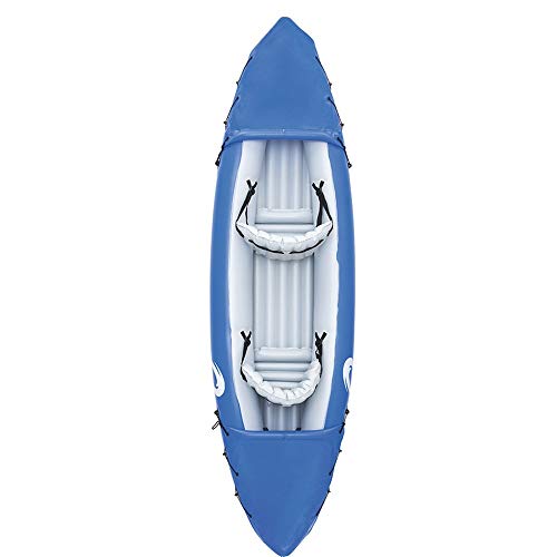 ZHBD Aufblasbare Schlauchboot-Ruderboote Doppel Kanu Rafting Kajak Aufblasbarer Schlauchboot verdickte Fischerboot Blau… – Bild 3