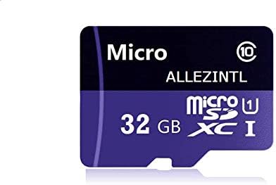 Micro SD Card 32GB, Allez Micro SDXC UHS-I Card High Speed Memory Card Digital Cameras Cellular -Phones-Tablet GPS PCs Class 10 Full HD Video