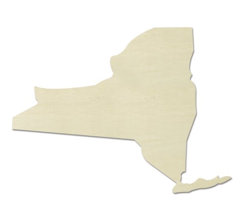 UNFINISHEDWOODCO Unfinished State Wood Cutouts, 