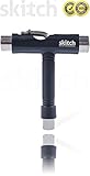 Skitch Skateboards T-Tool Skate Tool - Universal Multi-Function Sport Socket Tool for Adjusting Skateboards, Longboards, Scooters and Roller Skates (Black)