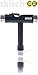 Skitch Skateboards T-Tool Skate Tool - Universal Multi-Function Sport Socket Tool for Adjusting Skateboards, Longboards, Scooters and Roller Skates (Black)