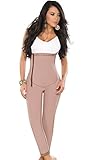 DPrada 022 Liposuction Compression Garments Post Surgery Girdle Full Body Shaper - Cocoa-Optic - S