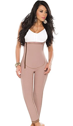 DPrada 022 Liposuction Compression Garments Post Surgery Girdle Full Body Shaper - Cocoa-Optic - XL