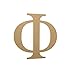 JoePaul's Crafts Greek Wooden Letters - 6