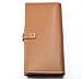 KLOUD City Light Brown synthetic leather women wallet with a belt closure
