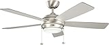 Kichler 300173NI 52-Inch Starkk Fan, Brushed Nickel
