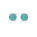 Sterling Silver Cabochon Stone Round 6mm Prong-set Stud Earrings for Women