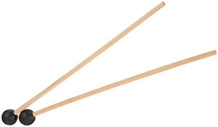 Rubber Mallet Percussion with Wood Handle a pair, 15 Inch Long by Yuwanting