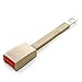 8" Rigid Car Seat Belt Extender - Tan - Type B (1" wide metal tongue) - Buckles Right In!
