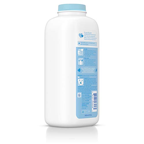 Johnson's Baby Powder with Naturally Derived Cornstarch Aloe & Vitamin E, Hypoallergenic, 15 oz - Thumbnail 7