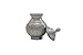 Near & Dear Pet Memorials 25 Cubic Inch Engraved Pet Cremation Urn, Small, Silver