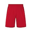 LSTGJ Mannen Voetbal Shorts Sport Running 2 In 1 Fitness Shorts Training Sneldrogende Gym Shorts Gym (Kleur: Rood, Maat…