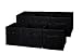 Sodynee Foldable Cloth Storage Cube Basket Bins Organizer Containers Drawers, 6 Pack, Black