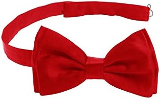 Harvest Male Satin Bow Tie - Pre-tied Adjustable Length Formal Tuxedo Solid Color