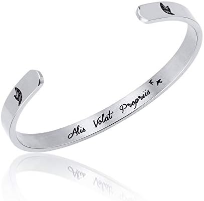 Anna Crystal Jewellery Inspirational Personalized Engraved Cuff Bangle Bracelet Gifts for Women Girl