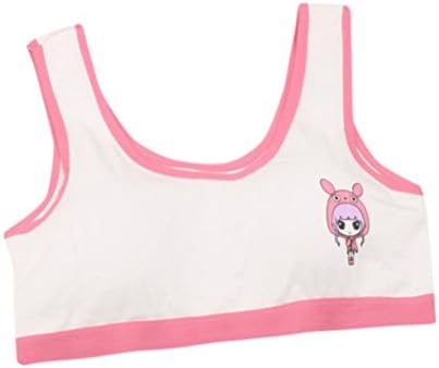 Nibito New Lovely Girls Printing Underwear Bra Vest Children Underclothes Sport Undies New (Watermelon Red)