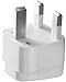 Universal Power Adapter Type G, Fosmon [CE Certified] USA to UK Hongkong International Travel Adapter Gounded Wall Converter - White (1 PCS)