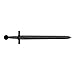 Cold Steel Training Sword - Made of High-Impact Polypropylene, Black