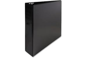 Sparco Products SPR68020 2" O-Ring Binder, Black, 1 Each