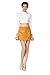 Searia Women Slim A-line High Waist Faux Suede Mini Short Pencil Bodycon Skirt