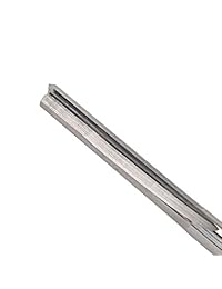 Diámetro del vástago: 0.125 in. Cortador de fresado de acero de tungsteno de doble filo, 2 flautas de corte CNC, ranura recta de acero de tungsteno, longitud de la flauta 0.866 in, 10 unidades