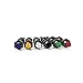 INTERACTIVIA - Solder-Free Miniature Momentary Push Button Switches SPST … (+12 Pack N.O. Multicolor Off-(ON) RGBYKW)