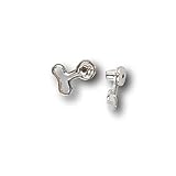 Earrs T-Backs Pierced Ear Lobe Gold or Silver Magic Earring Back Lifts Support Post / Stud (Silver)