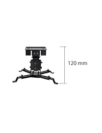 Luxburg - Soporte universal para proyector (0.0-70.9 in, capacidad para 33.1 lbs, 30 grados), Negro