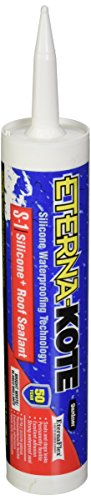Eterna-Kote, 10 OZ, White, S-1 Silicone Roof Rubber Sealant