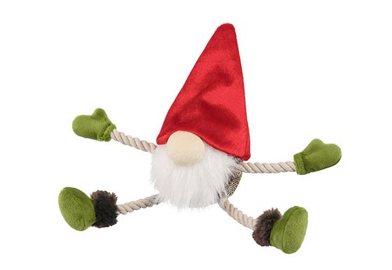 P.L.A.Y. Willow’s Mythical Plush Dog Toy – Ned the Gnome | Durable Squeaky | Eco-Friendly Recycled Fill | Machine Washable | Soft & Safe Gnome Dog Toy for Interactive Play