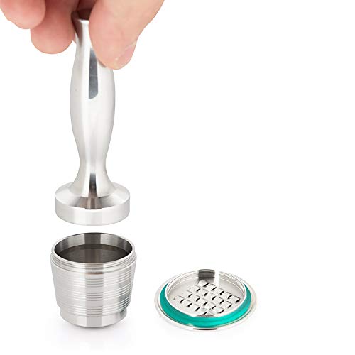 Huachaoxiang Profi Barista Tamper Set, Kaffeestampfer Aus Edelstahl Mit Einem Elegant Geformten Echtholzgriff Espresso… – Bild 4