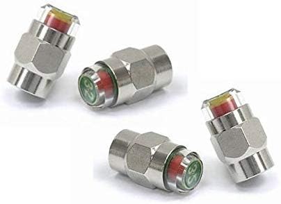 Gozens 26-80psi TPMS Tire Pressure Monitor Valve Stem Cap Tyre Sensor Indicator (75 PSI)