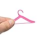 Crqes 20 Pcs Pink Hangers for Barbies Dolls' Clothes Accessories