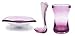 Briiith Ocean Collection, Acrylic Toothbrush Holder, Stand for Bathroom Vanity Countertops, Rubine Red