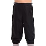 BLESSUME Retro Colonial Men Pants Black