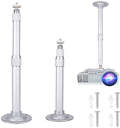 Wendry Universal Projector Mount, Adjustable Ceiling & Wall Mount, Telescopic Range 28-43cm, Compatible with Projectors & Cameras