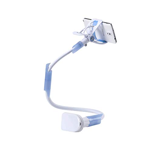 Cell Phone Clip Holder, Gooseneck Clamp Universal Lazy Mount Flexible Long Arm Bracket for 3.5-6.3 Smartphone Stand for Bed, Office, Kitchen, Compatible with iPhone X/8/7/6/6S Plus Samsung S8/S7 - Thumbnail 2