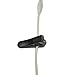 Synsen 5Pcs Headphone Headset Cable Cord Clip Holder - Clips onto Your Clothing to Keep Cord in Place (Black)