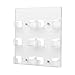 deflecto 6-Pocket Business Card Holder, Holds 480 Cards, 8.5 X 1.63 X 9.75, Plastic, Clear